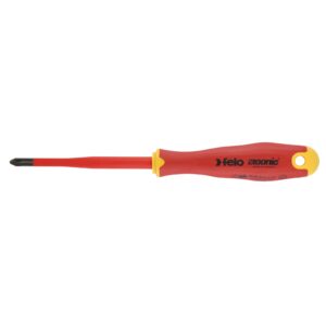 Felo 419 Ergonic E-slim Screwdriver Square #2 x 125mm Insulated Hardened Tip