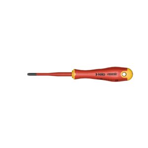 Felo 417 Ergonic E/Slim Insulated Plus/Minus Screwdriver Size Z1 Hardened Tip