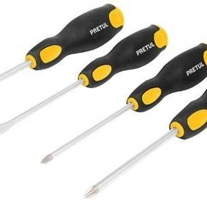 Pretul Screwdriver Set - 2 Slotted & 2 Phillips 4-pce