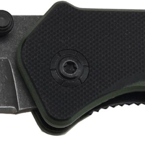 Summit Gear Pocket Knife Green Stripes -