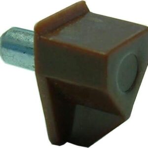 Xcel Shelf Support - Plastic with 5mm Metal Pin Brown
