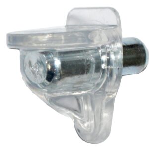 Xcel Shelf Support - Plastic with 5mm Metal Pin Clear