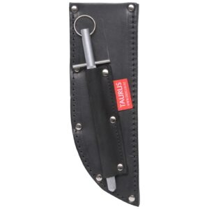 Taurus Tough Full Leather Straight Knife Sheath Black