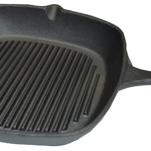 Xcel Cast Iron Grillpan Ribbed Bottom Square 29x29cm
