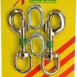 Xcel Snaphooks with Split Links NP 2-pce 20mm Carded