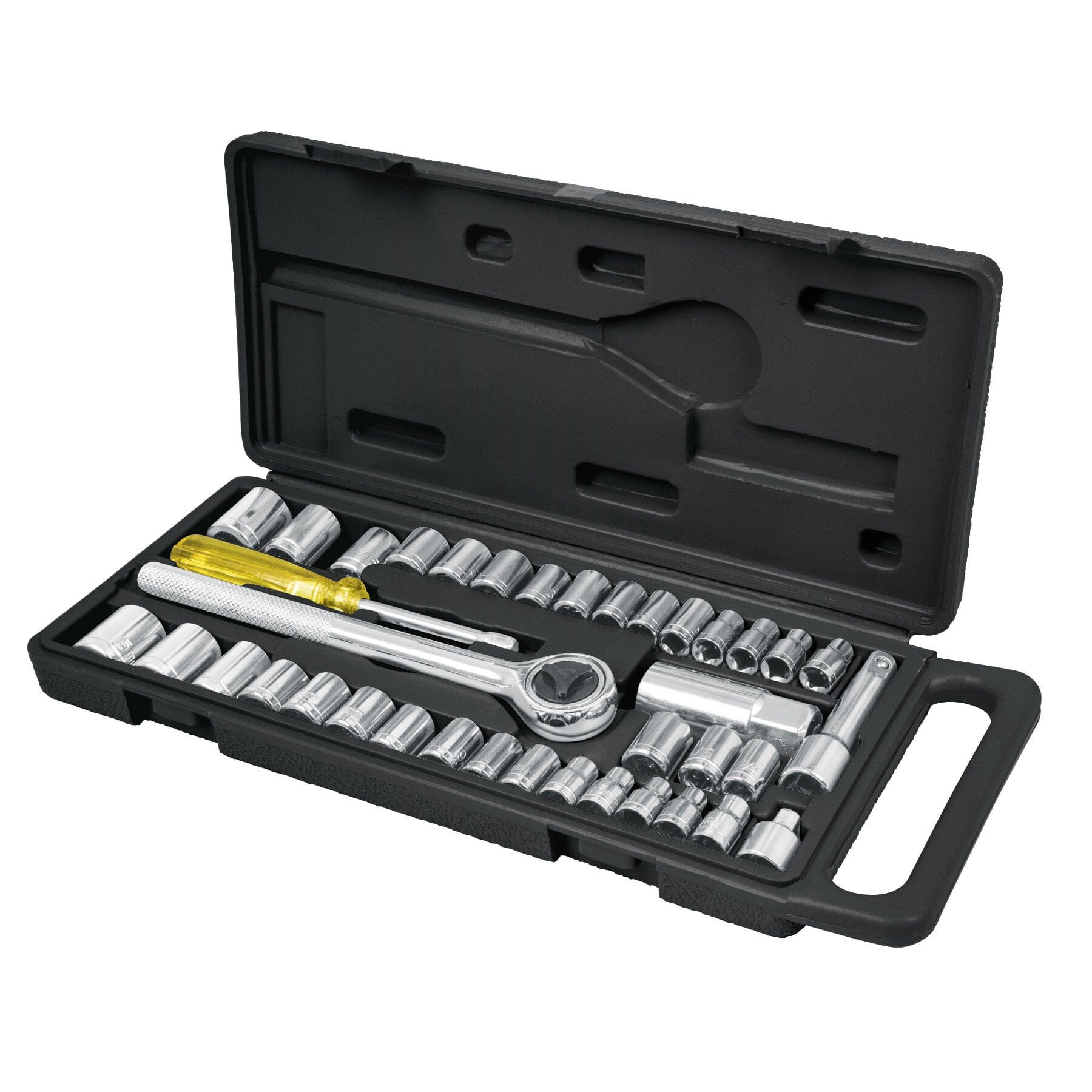 Pretul Socket Set 39-pce in Case 1/4 - 3/8" 24220