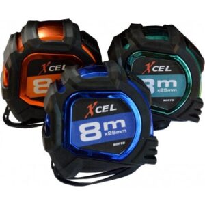 Xcel Tape Measure Display Box 6-pce 25mm Blade - Metric 8m