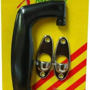 Xcel Suitcase Handle with Plates - Black Carded
