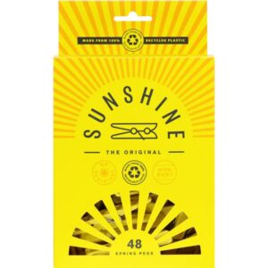 Sunshine Clothes Pegs - Spring Plastic Type 48pce