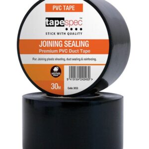 Tapespec Plastic PVC Building/Silage Tape - Black 72mm x 30m