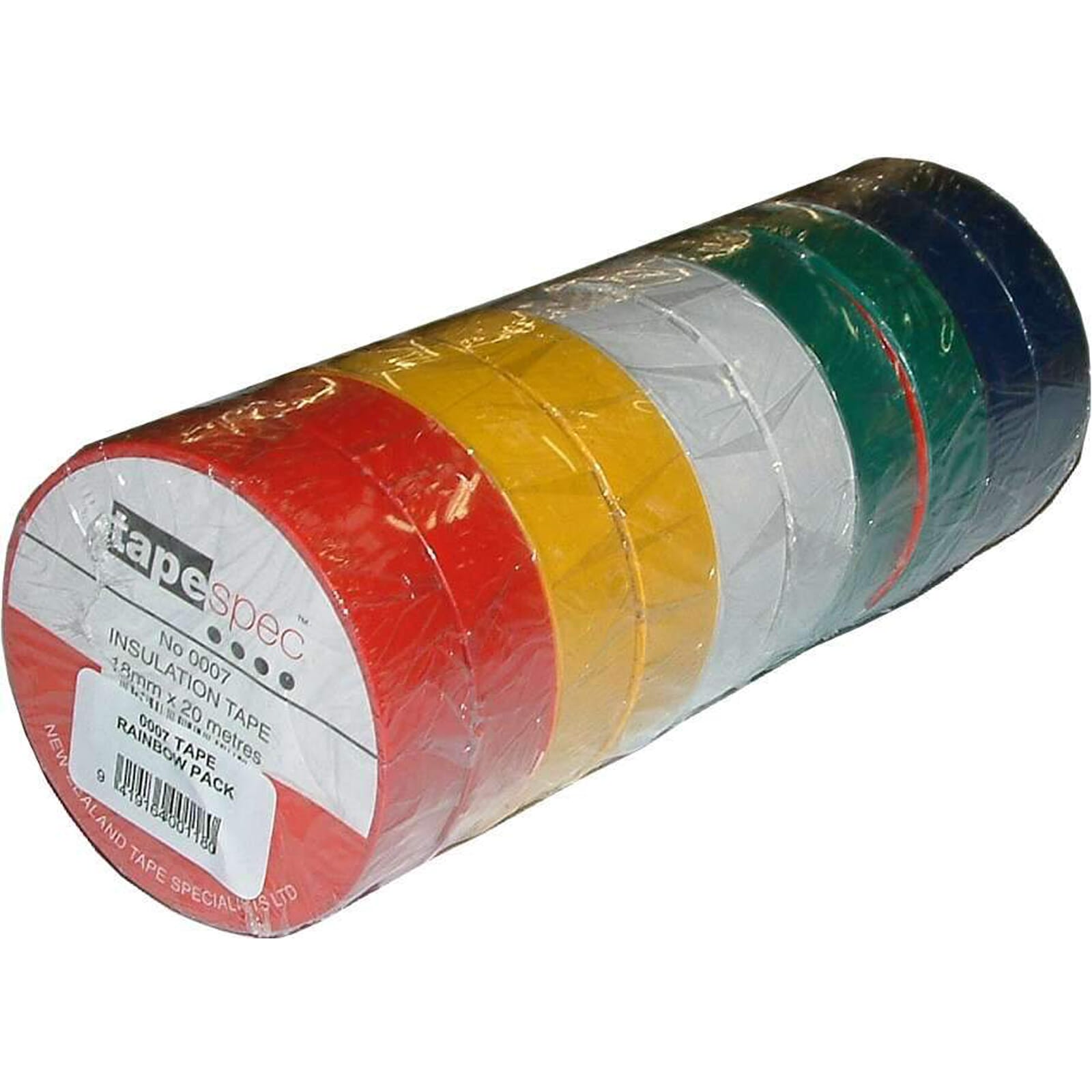 Tapespec Futureseal Insulation Tape - Rainbow Pack 10-pce 19mm x 20m
