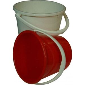 Taurus Tough Plastic Bucket with Handle 20 L Red