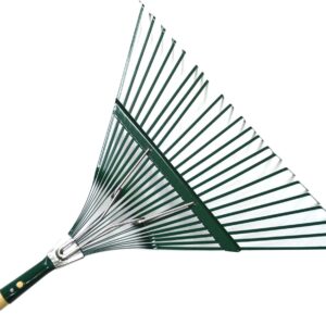 Truper Leaf Rake Sprung Steel Head with 1.2m Handle