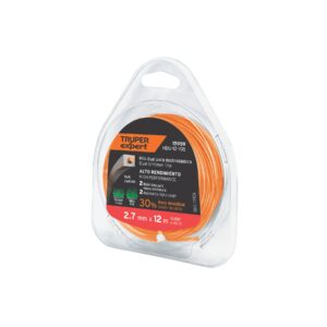 Truper Weed Trimmer Line Heavy Duty - Square Pattern 12m 2.7mm