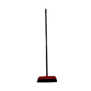 Viking Yard Household Broom Light - Red and White Poly Fill 300mm