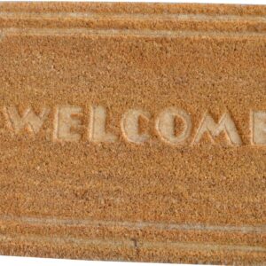 Xcel Door Mat - Coir Welcome 600mm x 400mm