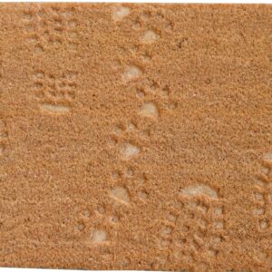 Xcel Door Mat - Coir Paws & Feet 600mm x 400mm