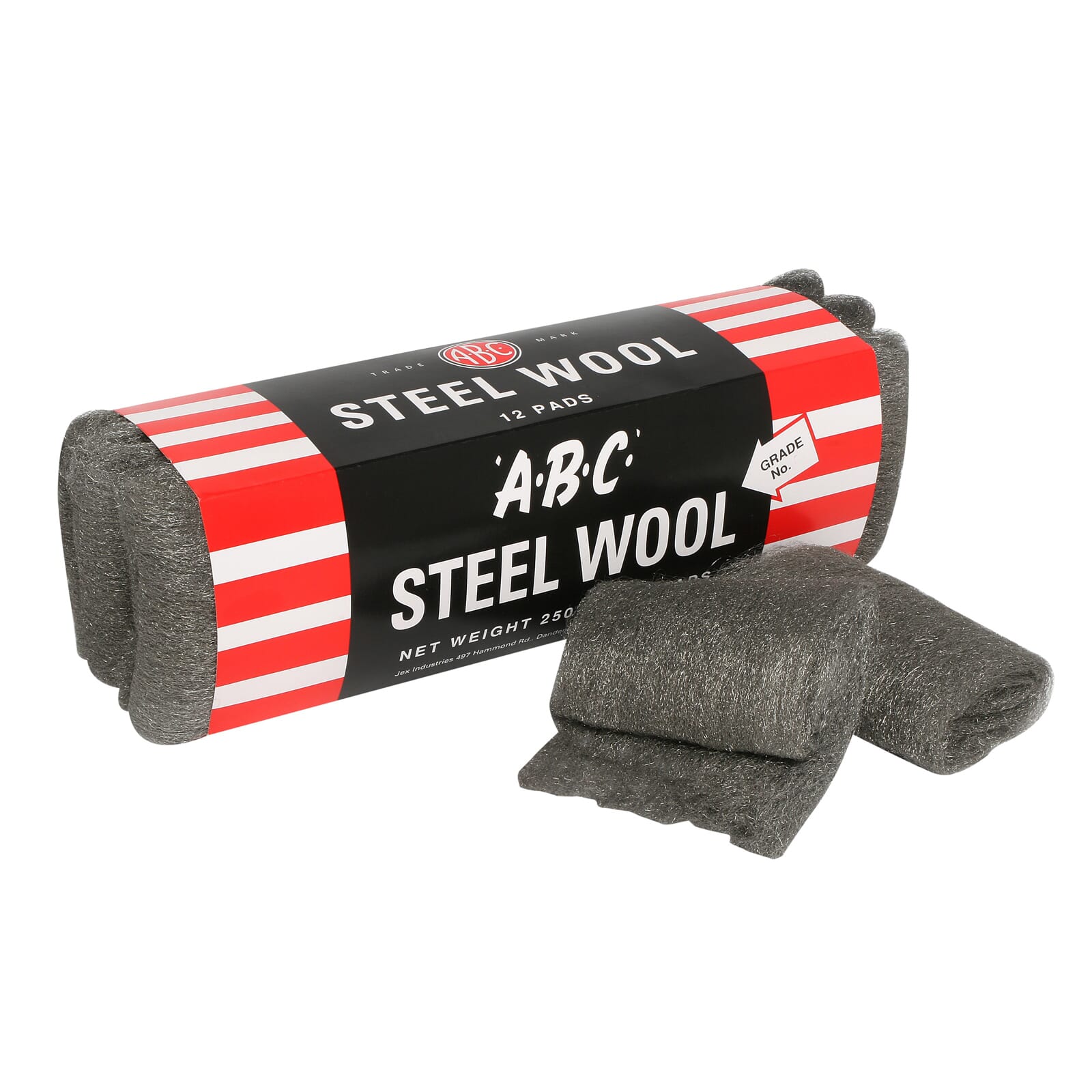 ABC Steel Wool Pads Medium 12-Piece