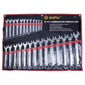 AmPro Combination Wrench Set 6-32 mm 26-Piece