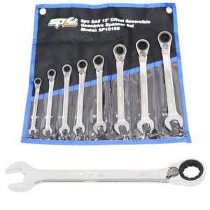 SPANNER SET - ROE REVERSIBLE GEARDRIVE 9PC METRIC