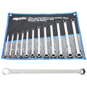 SPANNER SET - DOUBLE RING GEARDRIVE 12PC METRIC