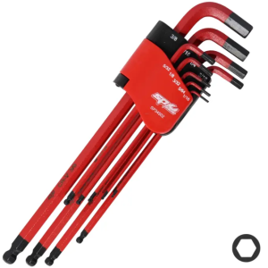 KEY SET 9PC SAE BALL DRIVE HEX