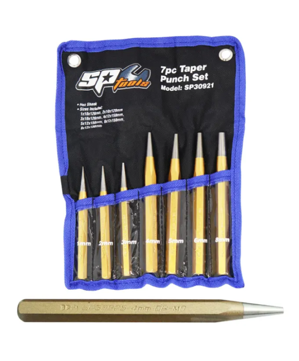 STRIKING TOOLS - TAPER PUNCH 7PC SET