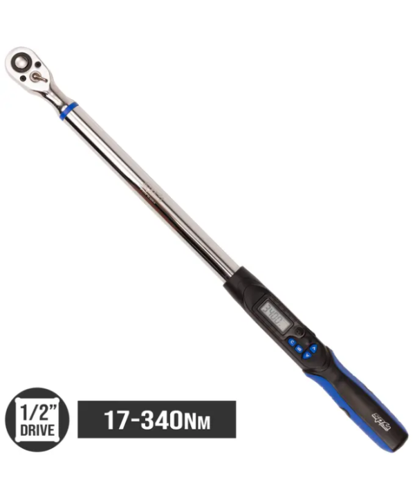 MEASURING - TORQUE WRENCH DIGITAL 1/2"DR 17-340NM
