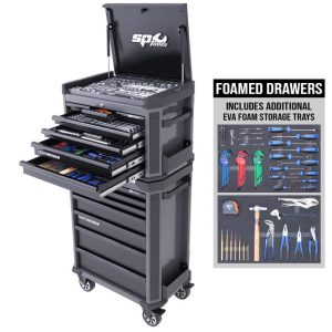 TOOLKIT 282PC METRIC/SAE - TECH SERIES 14 DRAWER DIAMOND BLACK FOAMED