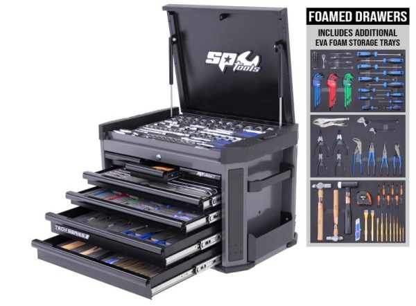 TOOLKIT 305PC METRIC - TECH SERIES 7 DRAWER DIAMOND BLACK