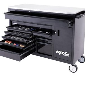 TOOLKIT 350PC METRIC/SAE - SUMO SERIES ROLLER CABINET WITH SIDE CABINET 12 DRAWER BLACK