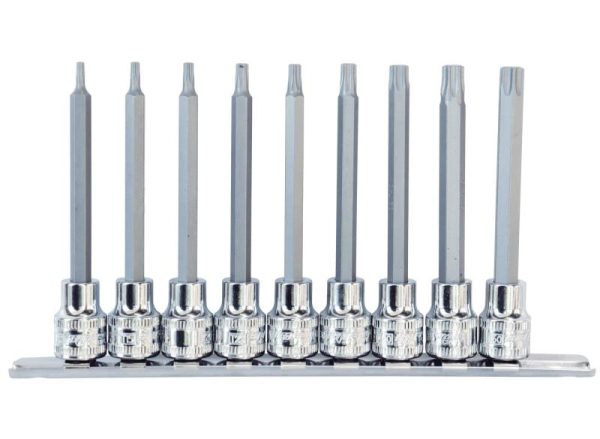 SOCKET RAIL 3/8DR TORX  9PC  - L 100MM