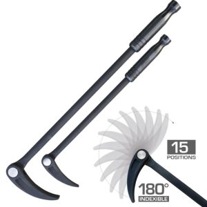 AUTO SPECIALITY - PRY BAR SET 2PC INDEXING JAW 406MM + 559MM