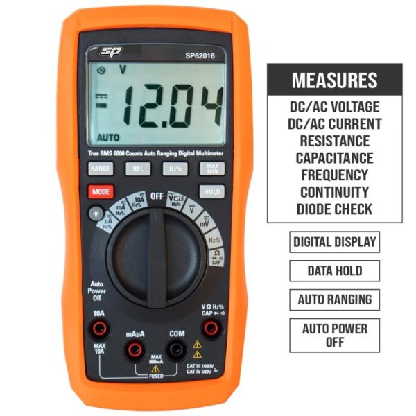 DIAGNOSTIC - MULTIMETER DIGITAL DELUXE AUTOMOTIVE