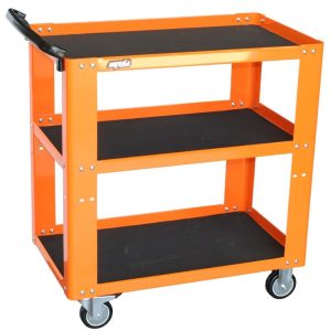 TOOL TROLLEY - PROFFESIONAL SERVICE 3 SHELF ORANGE