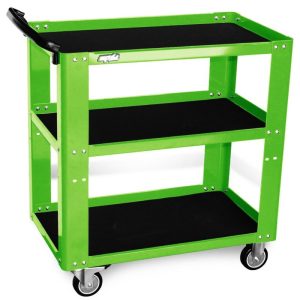 TOOL TROLLEY - PROFFESIONAL SERVICE 3 SHELF GREEN