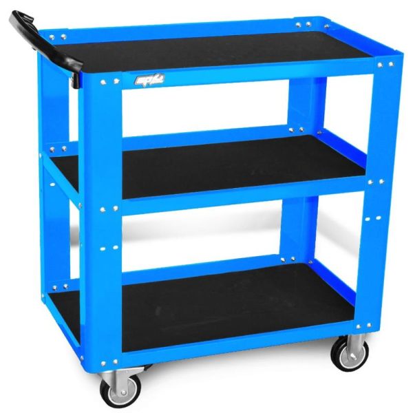 TOOL TROLLEY - PROFFESIONAL SERVICE 3 SHELF BLUE