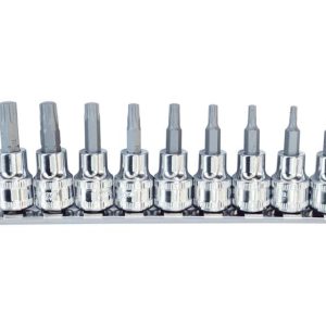 SOCKET RAIL 3/8DR TORX PLUS 10PC (L=48MM)